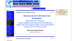 Desktop Screenshot of centralmiddlesports.com